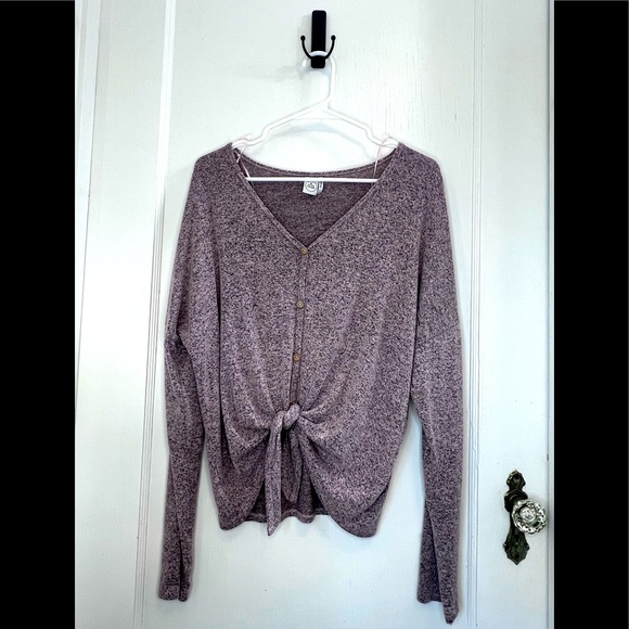 Long Sleeve Button Up Sweater - Picture 1 of 2